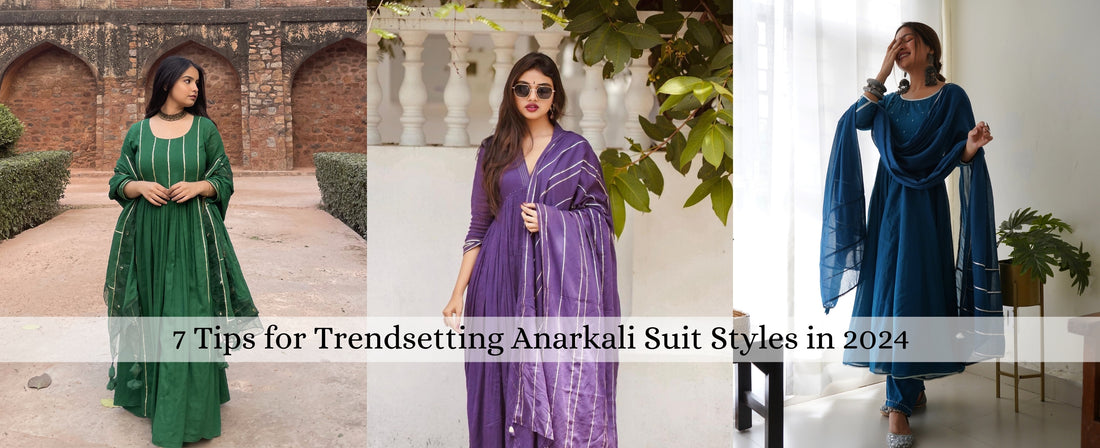 JOVI India - 7 Tips for Trendsetting Cotton Anarkali Frock Suit Styles in 2024