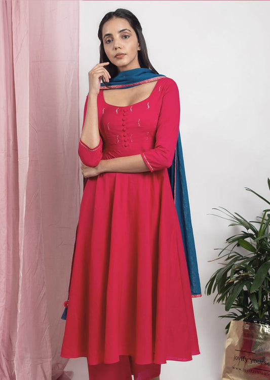 Rani Straight Kurta with Palazzo Set