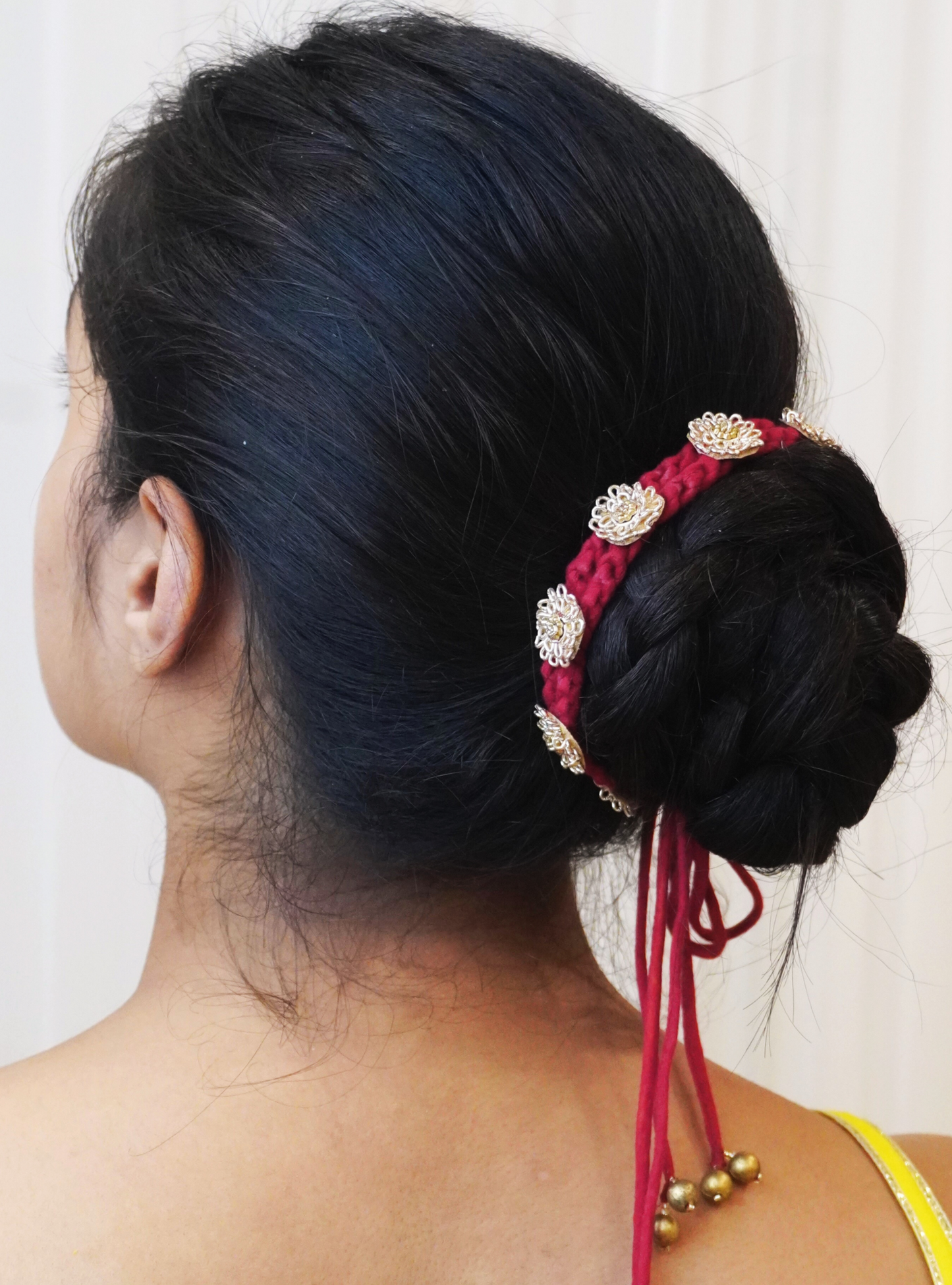 Rani Floral Hair Bun Tie