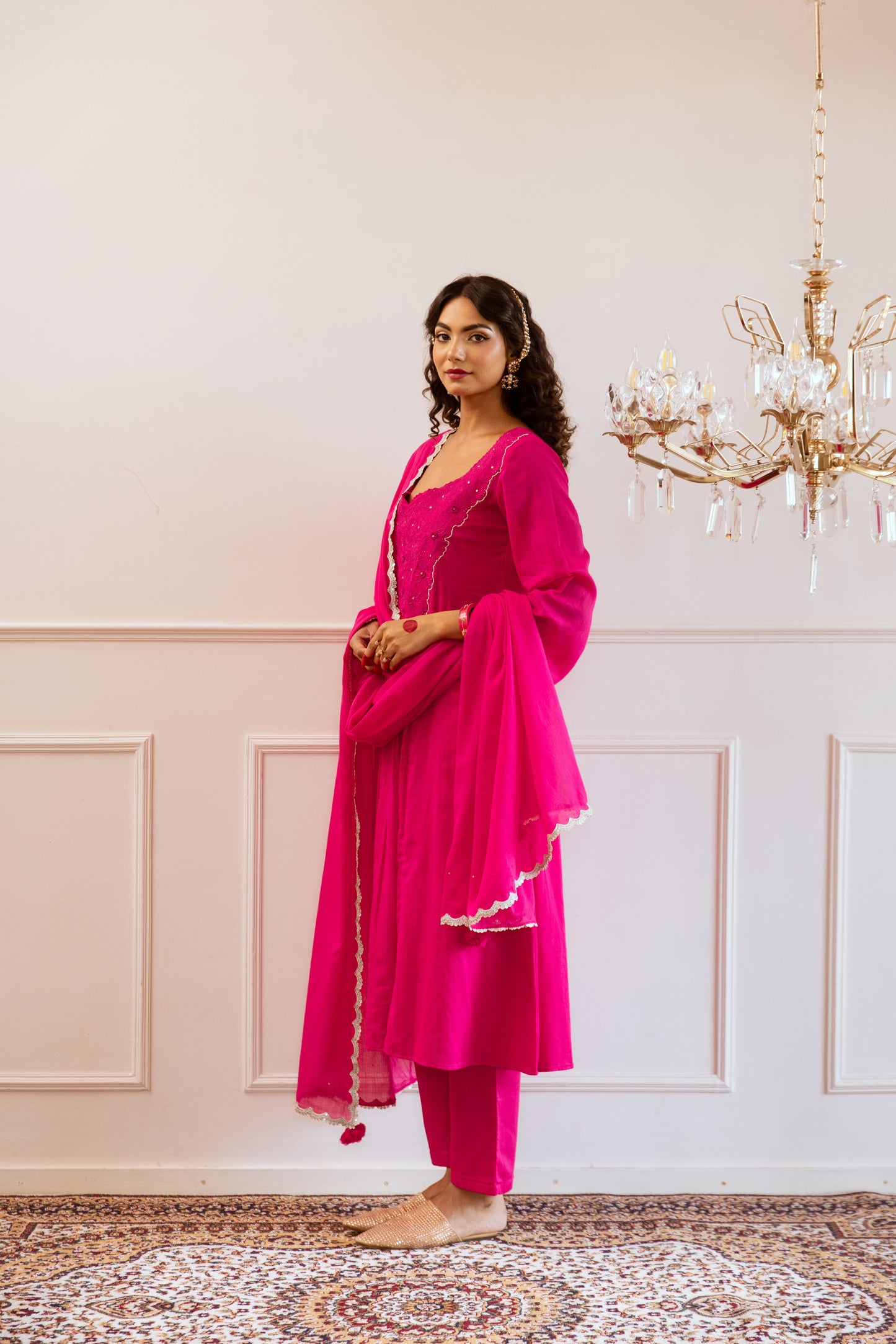 Rani Yoke Anarkali Suit Set