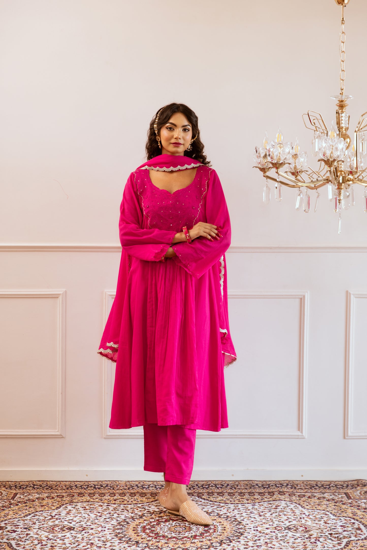 Rani Yoke Anarkali Suit Set