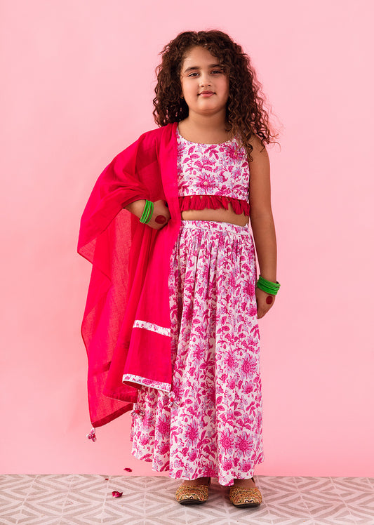 JOVI India Kids Wear - Buy Beautiful Jiyara Cotton Lehenga Dress Set for Baby Girls