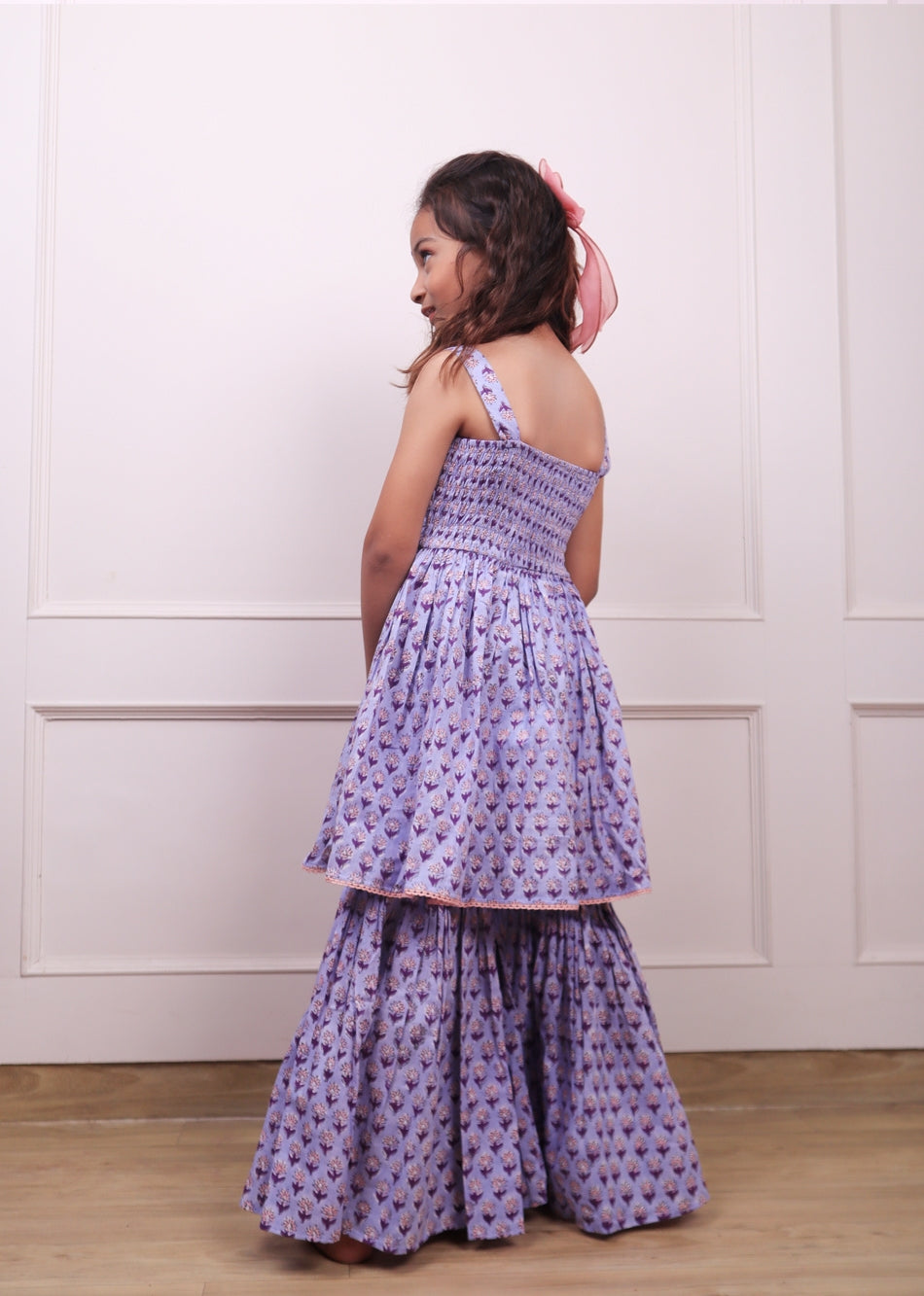 Shop Fabulous Purple Printed Co-Ord Sets for Kids and Baby Girls - JOVI India Kids Wear