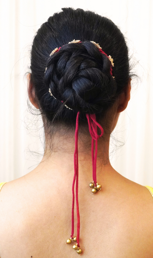 Rani Floral Hair Bun Tie