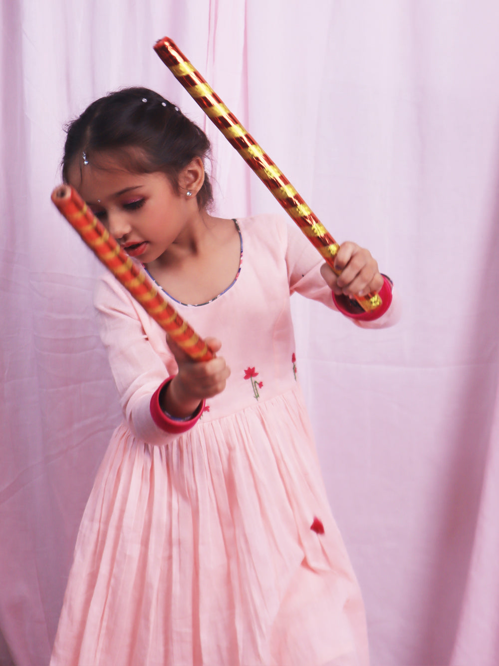 JOVI India Kids Wear - Buy Beautiful Pink Gathered Anarkali Suit Sets for Baby Girls