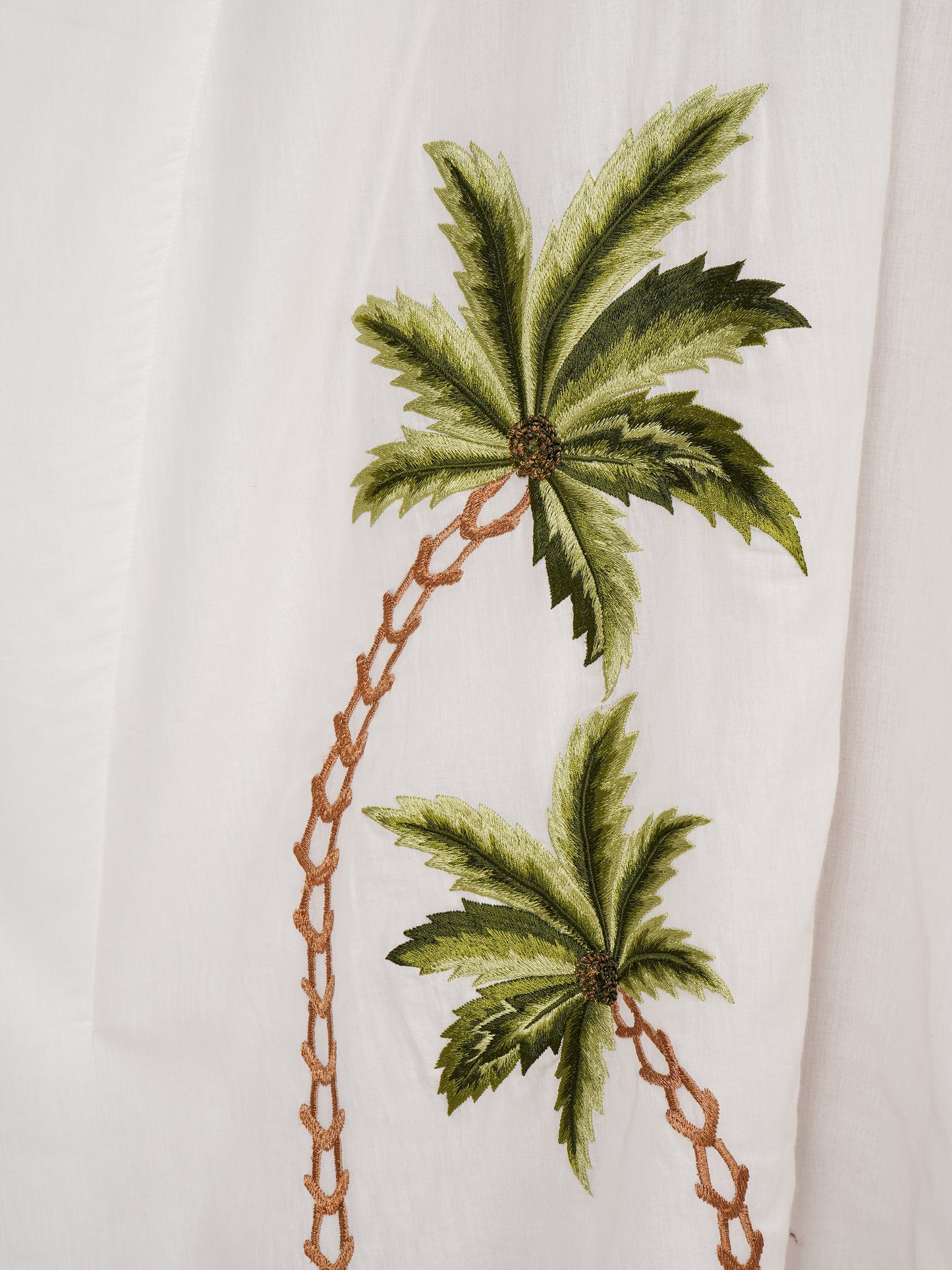 White Tree Embroidered Kaftan