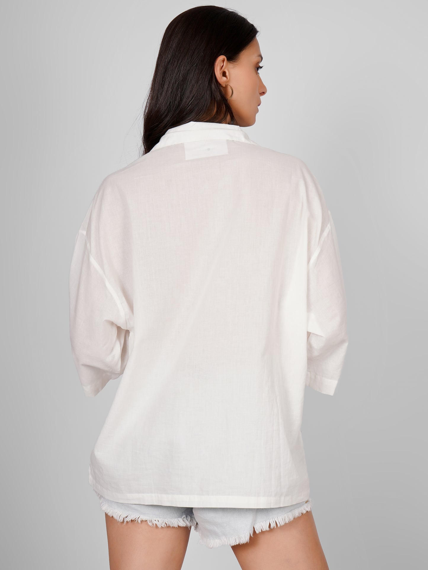 White Embroidered Shirt