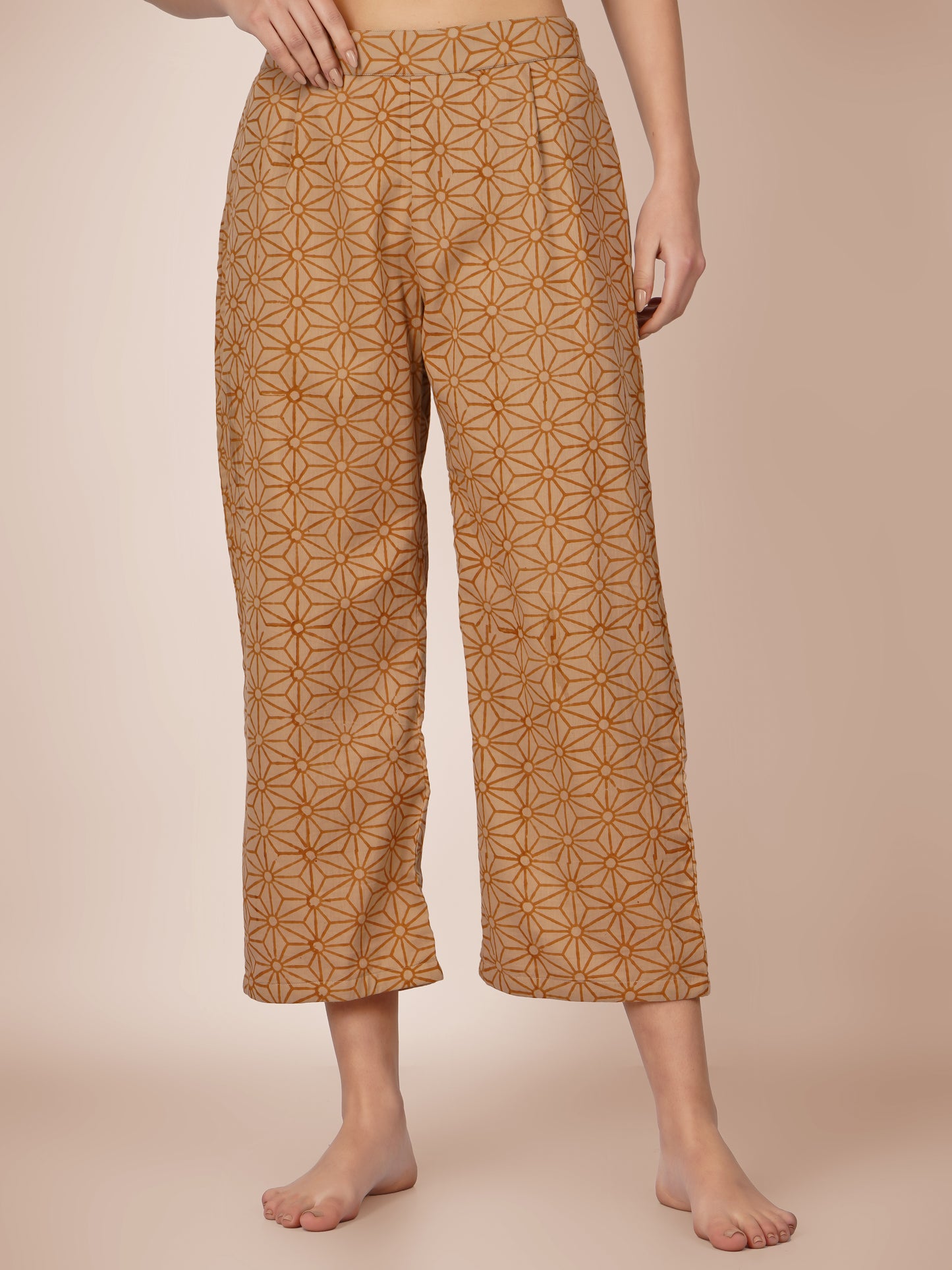 Brown Pintucks Co-Ord Set