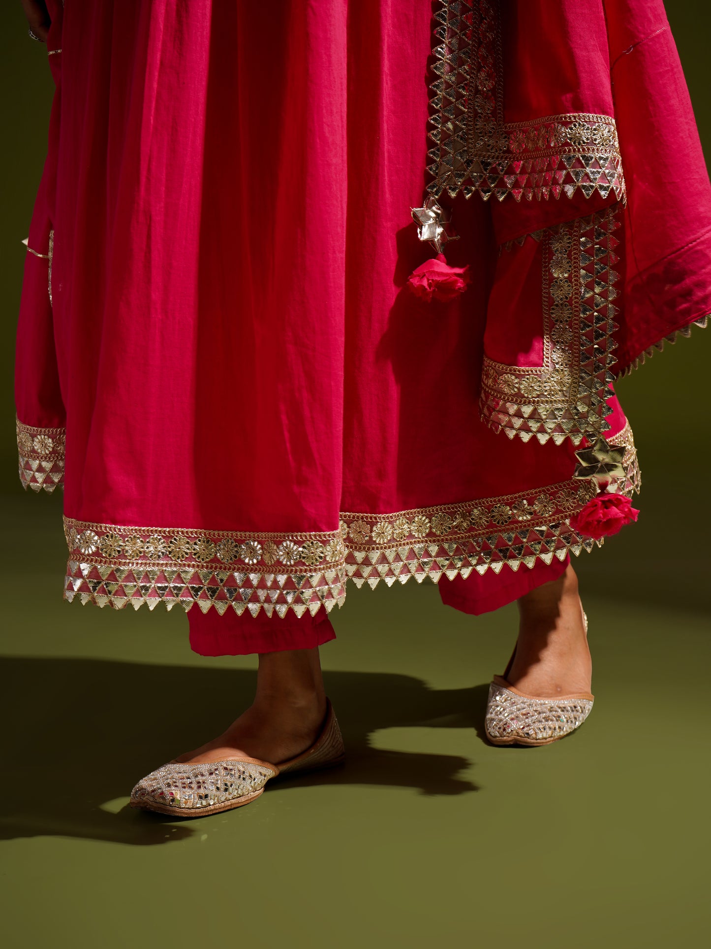 Rani Embroidered Anarkali