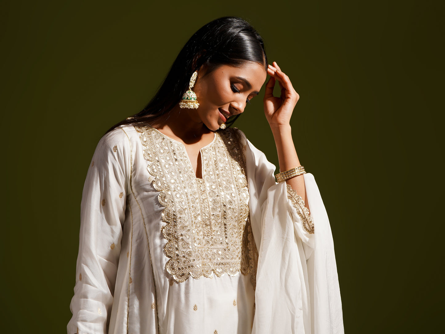 Banarsi Short Kurta With Shalwar