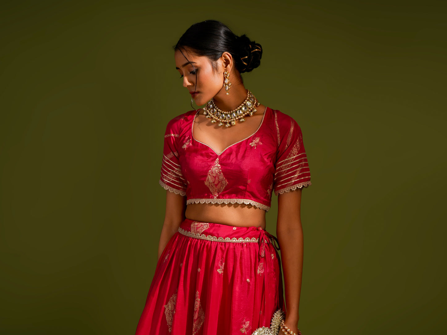 Rani Banarasi Lehnga Set