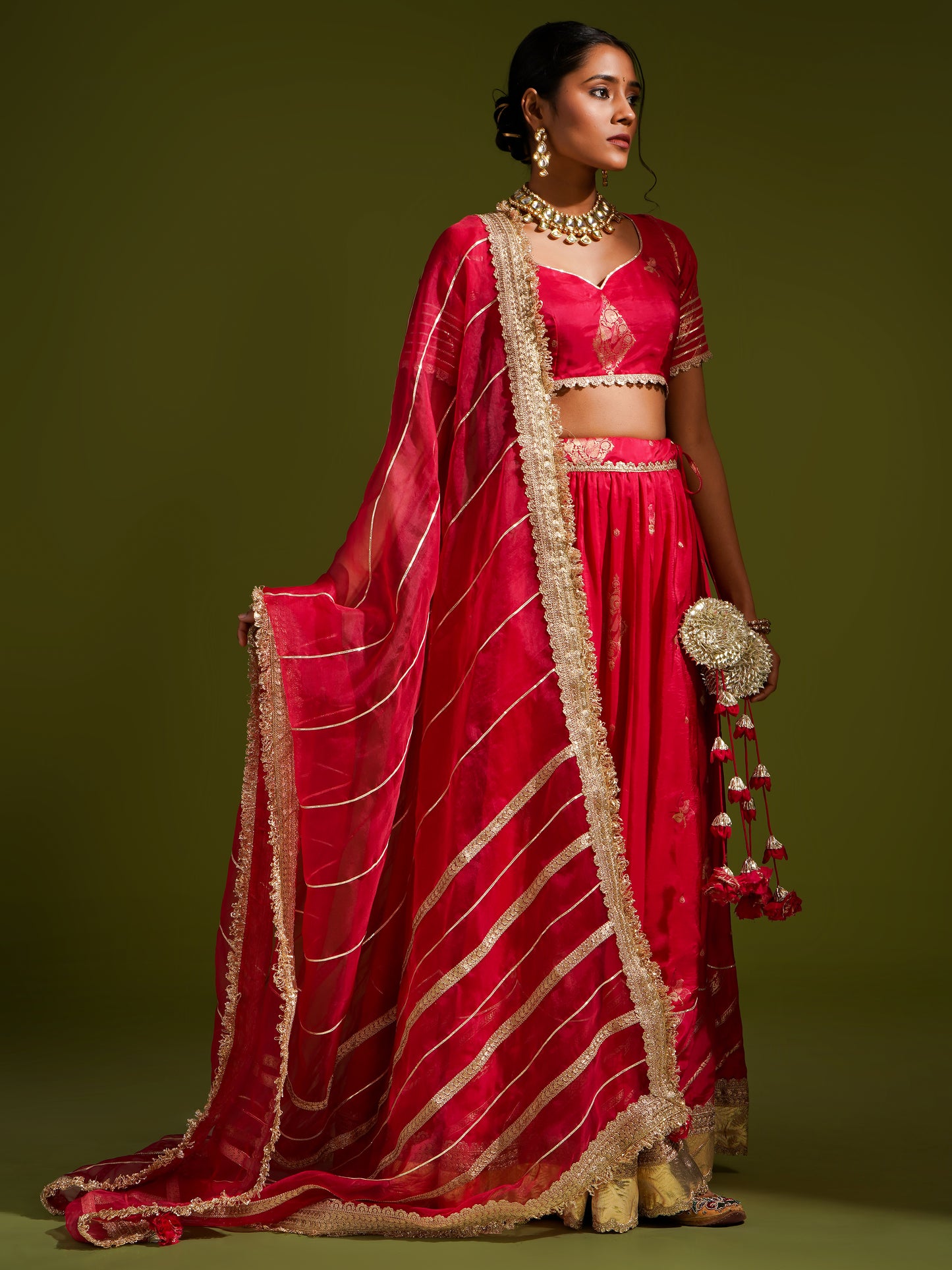 Rani Banarasi Lehnga Set