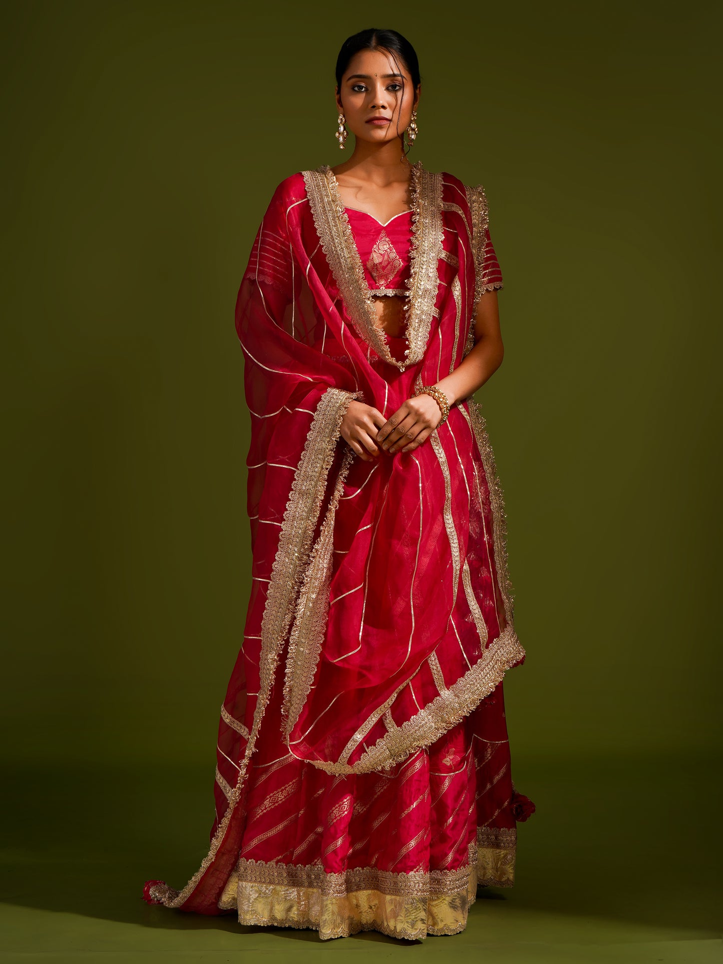 Rani Banarasi Lehnga Set