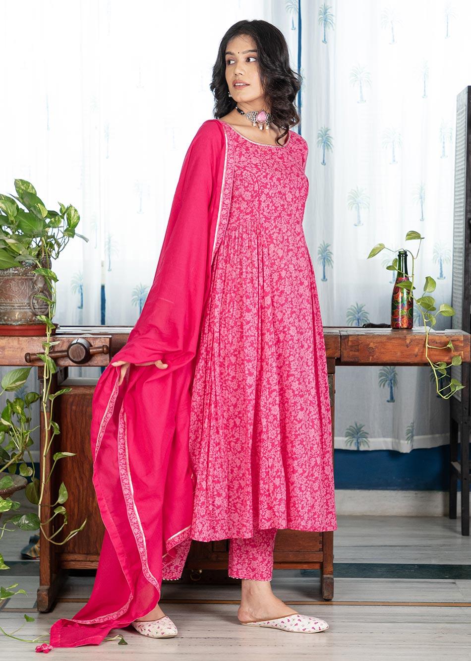 Rani Printed Anarkali Suit Set