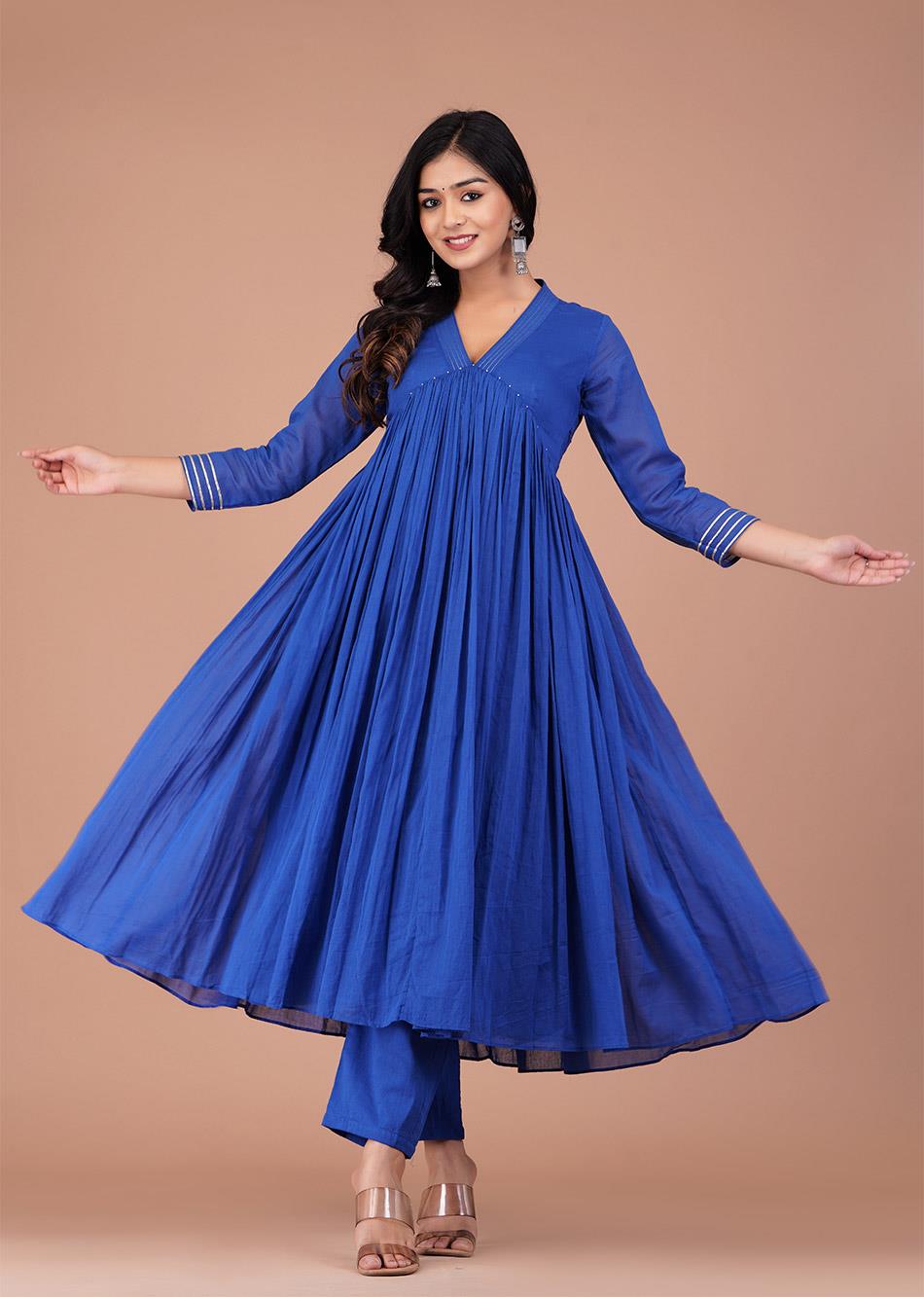 Anarkali suits with collar neck hotsell